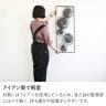 ウォールアートパネル 壁飾り デザイン アイアン 円 モダン 玄関 リビング 和室 ブラック 幅360×奥行30×高さ910mm-2