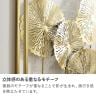 ウォールアート 壁飾り ロータスデザイン デザイン アイアン 蓮の葉 モダン 玄関 リビング ゴールド 幅410×奥行50×高さ840mm-3