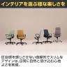 コクヨ ファブレ FABRE ファブリックタイプ ホワイト脚 ストライプタイプ 肘なし 本体ホワイト ポリウレタン巻きキャスター オフィスチェア ミーティングチェア 会議用椅子 C01W102CUW-7