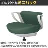 コクヨ ピコラリビナ picora livina スタンダードタイプ ミニバック 布張り ブラック脚 本体ホワイトグレー ゴム単輪キャスター オフィスチェア C10-B19CG-E1-9