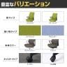 コクヨ ピコラリビナ picora livina ハイタイプ ハイバック PVCレザー ブラック脚 本体ブラック ナイロンキャスター オフィスチェア C10-B22SW-BK-4