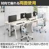 コクヨ リーン デスク 平机 センター引き出し付き 本体色ブラック 幅1000×奥行700×高さ720mm パソコンデスク KOKUYO LEAN DLE-H1007-BK-7