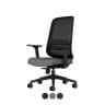 Lamex EZ オフィスチェア メッシュタイプ 樹脂脚ブラック ランバーサポート付き 肘付き 本体ブラック ナイロンキャスター EZE-HMT2-BBK  コクヨ-19