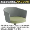 コクヨ コーデ COODE ラウンジチェア 固定脚 背座回転 張りぐるみ肘 ブラック塗装脚 背座クッション 背座別色 K04-B628CC-10