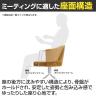 コクヨ コーデ COODE ラウンジチェア 固定脚 ミドルハイタイプ 背座回転 肘なし ブラック塗装脚 背座クッション 背座同色 K04-BZ20SC-8