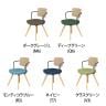 コクヨ リーテ Liite 会議用イス ミーティングチェア ラウンジチェア ナチュラル木脚 4本脚 背樹脂 フレームブラック 背ソフトベージュ K16-D03CZ 固定脚-2