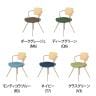 コクヨ リーテ Liite 会議用イス ミーティングチェア ラウンジチェア 固定脚 ベージュ脚 4本脚 背合板 フレームベージュ 背ナチュラル K16-Z04CZ-2