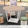 コクヨ リージョン ラウンジテーブル ボックス脚 ミドルテーブル 幅1800×奥行1800×高さ720mm 角形 メラミン天板 天板ティンバーミディアム LT-RG1818M-4