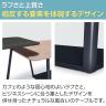 コクヨ リージョン ラウンジテーブル ボックス脚 ミドルテーブル 幅2400×奥行1800×高さ724mm 角形 リノリウム天板 脚ブラック LT-RG2418ME6AF-3