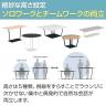 コクヨ リージョン ラウンジテーブル ボックス脚 ミドルテーブル 幅2400×奥行1800×高さ724mm 角形 リノリウム天板 脚ブラック LT-RG2418ME6AF-4