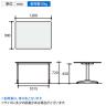 コクヨ JUTO ミーティングテーブル 会議用テーブル 幅1200×奥行900×高さ720mm 角形 スクエアコーナーエッジ T字脚 塗装脚 アジャスタータイプ MT-JTT129-7
