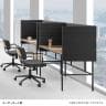 LIVING HOUSE×オフィスコム ensemblebase L T I パネルデスク 個人ブース 個人デスク 集中ブース 幅1074×奥行640×高さ1252mm-1