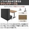 LIVING HOUSE×オフィスコム ensemblebase ミーティングテーブル T字脚 会議用テーブル ファミレスソファテーブル ラウンドテーブル 幅1400×奥行800×高さ720mm-5