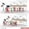 LIVING HOUSE×オフィスコム SITZONE ペティットチェア メッシュチェア CH-597 幅650×奥行650×高さ920～1020mm-6