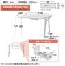 【追加/増設用】LIVING HOUSE×オフィスコム ensemblebase POPLEG デスク フリーアドレスデスク 両面タイプ増連用 配線BOX付き ミーティングテーブル 幅1200×奥行1200×高さ720mm-16