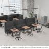 LIVING HOUSE×オフィスコム ensemblebase モンタージュ パネルソファ 3人掛けソファ ブースソファ 幅1880×奥行660×高さ1400mm-4