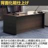【日本製】プレジデント用デスク 両袖デスク PLシリーズ 役員用デスク 役員家具 社長机 オールロック錠 国産 ライオン事務器 PL-168DN 幅1600×奥行800×高さ700mm-8