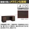 【日本製】プレジデント用デスク 両袖デスク PLシリーズ 役員用デスク 役員家具 社長机 オールロック錠 国産 ライオン事務器 PL-188DN 幅1800×奥行800×高さ700mm-9