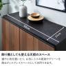 ロータイプ シューズボックス 日本製 下駄箱 脚付き セラミック調 アジャスター付き 可動棚付き 縦型 大容量 収納 幅990×奥行370×高さ1010mm-6