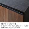 ロータイプ シューズボックス 日本製 下駄箱 脚付き セラミック調 アジャスター付き 可動棚付き 縦型 大容量 収納 幅990×奥行370×高さ1010mm-7