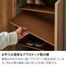 【設置無料】 ハイタイプ シューズボックス 日本製 下駄箱 脚付き セラミック調 アジャスター付き 可動棚付き 縦型 大容量 収納 幅740×奥行370×高さ1770mm-9