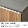 ロータイプ シューズボックス 日本製 下駄箱 脚付き セラミック調 アジャスター付き 可動棚付き 縦型 大容量 収納 幅740×奥行370×高さ1010mm-7