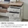 パソコンデスク 大理石調 木目調 オフィスデスク ビジネスデスク ワークデスク デスク 収納 引き出し付き 机 コンパクト 勉強机 おしゃれ ウッディモダン 在宅 幅1400×奥行550×高さ720mm-7