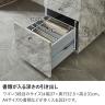 パソコンデスク 大理石調 木目調 オフィスデスク ビジネスデスク ワークデスク デスク 収納 引き出し付き 机 コンパクト 勉強机 おしゃれ ウッディモダン 在宅 幅1400×奥行550×高さ720mm-8