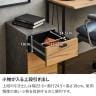 デスクワゴン キャスター付き 大理石調 木目調 デスク下 収納 サイドワゴン コンパクト 収納ワゴン おしゃれ 北欧モダン 在宅 幅300×奥行400×高さ570mm-5