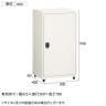 スチールパーソナルロッカー ワードローブ 1人用 シリンダー錠 幅500×奥行400×高さ940mm オフィスロッカー オフィス 収納 事務所-2