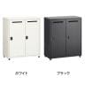 スチールパーソナルロッカー 個人ロッカー 2人用 シリンダー錠 幅800×奥行400×高さ940mm オフィスロッカー オフィス 収納 事務所-1