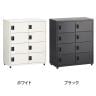 スチールパーソナルロッカー PCロッカー 8人用 ダイヤル錠 幅800×奥行400×高さ940mm オフィスロッカー オフィス 収納 事務所-1