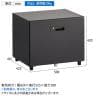 スチールパーソナルロッカー ラテラル(下置き専用)シリンダー錠 幅500×奥行423×高さ420mm オフィスロッカー オフィス 収納 事務所-2