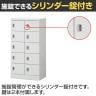 スチール スリッパ&シューズロッカー 下駄箱 シューズボックス 靴箱 収納 10人用 扉付き シリンダー錠 幅600×奥行380×高さ1162mm-11