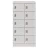スチール スリッパ&シューズロッカー 下駄箱 シューズボックス 靴箱 収納 10人用 扉付き 幅600×奥行380×高さ1162mm-4