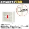 スチールユニットキャビネット A4 2段 引違い 上置き・下置き兼用 幅800×奥行400×高さ800mm 収納棚 シェルフ スチールキャビネット オフィス収納 シリンダー錠 オフィスキャビネット スチール書庫 鍵付き-6