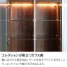 モリタインテリア ハイタイプ コレクションケース ガラス LED 照明付き 収納 棚 ショーケース フィギュアケース コレクションボード ディスプレイラック 幅800×奥行400×高さ1800mm-6