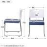 【4人用 会議セット】会議用テーブル 1200×600 + 会議チェア アグレア 【4脚セット】-15