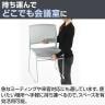 【4人用 会議セット】OC 会議テーブル 1200×600mm 会議チェア HF-701チェア 【4脚セット】-10
