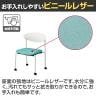 TECERA テセラ ミーティングチェア 会議用チェア 会議椅子 会議室 キャスター付き スタッキング可能 肘無し レザー張り 日本製 国産 TCR-K40BL 幅540×奥行509×高さ730mm-11