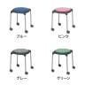 【6脚セット】CUPPO 背なし キャスター脚 NI-CUPPO-CC-6 スツール 国産 オフィス家具 丸椅子 コンパクト スタッキングチェア 待合室-1