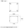 キャスター付きテーブル EDL 児童 塾 学校向け 抗菌天板 木製天板 正方形 シンプル 国産 幅900×奥行900×高さ700mm-4