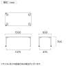 キャスター付きテーブル EDL 児童 塾 学校向け 抗菌天板 木製天板 長方形 シンプル 国産 幅1500×奥行600×高さ700mm-4