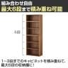 【アウトレット】レモダ 木製キャビネット 1段 扉付き 上置き用 書庫 収納棚 幅800×奥行443×高さ366mm-6