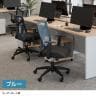 オフィスチェア LF-001 背座一体ロッキング 固定肘 上下昇降可能 背面メッシュ キャスター付き デスクチェア メッシュチェア 事務椅子 テレワーク 在宅 椅子-3