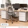 オフィスワゴン サイドワゴン デスクワゴン 鍵付き 幅395×奥行510×高さ600mm ホワイト 使用イメージ
