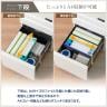 オフィスワゴン サイドワゴン デスクワゴン 3段 ダイヤル錠 鍵付き 幅390×奥行510×高さ600mm【ホワイト・ブラック】-11
