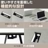 ミーティングテーブル EXELEGA 会議用テーブル 幅1000×奥行1000×高さ720mm 配線ホール 配線ボックス付き フリーアドレスデスク-14