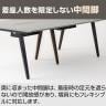 【追加/増設用】フリーアドレスデスク EXELEGA 会議用テーブル 幅1000×奥行1200×高さ720mm 配線ボックス付き ミーティングテーブル-9