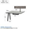 【追加/増設用】フリーアドレスデスク EXELEGA 会議用テーブル 幅1200×奥行1200×高さ720mm 配線ボックス付き ミーティングテーブル-11